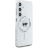Karl Lagerfeld Case Button Karl Head Printed Logo MagSafe Samsung Galaxy S25 white - (KF002475-0)