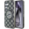 Karl Lagerfeld Case Button Karl&Choupette Heads On KL Pattern MagSafe Samsung Galaxy S25 black - (KF002479-0)