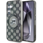 Karl Lagerfeld Case Button Karl&Choupette Heads On KL Pattern MagSafe Samsung Galaxy S25 black - (KF002479-0)