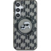 Karl Lagerfeld Case Button Karl&Choupette Heads On KL Pattern MagSafe Samsung Galaxy S25 black - (KF002479-0)
