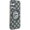 Karl Lagerfeld Case Button Karl&Choupette Heads On KL Pattern MagSafe Samsung Galaxy S25 black - (KF002479-0)