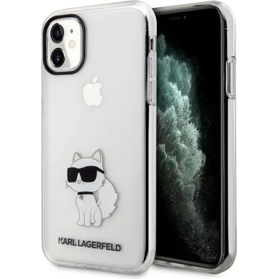 Karl Lagerfeld case for iPhone 11 / XR from the Ikonik Choupette series - transparent - (KF001584-0)