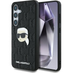 Karl Lagerfeld Case Leather Monogram Pin Logo Karl Head Samsung Galaxy S25 Plus black - (KF002453-0)