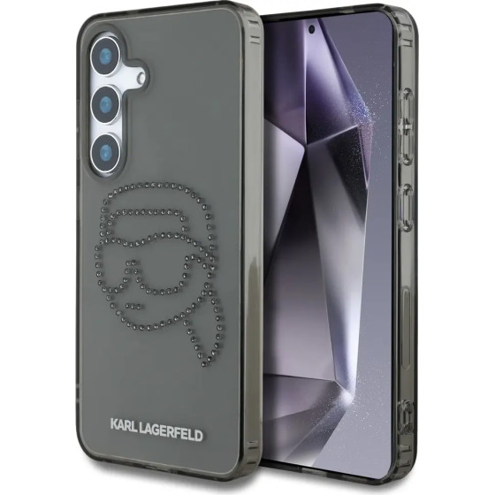 Karl Lagerfeld Case Rhinestones Karl Head Logo Samsung Galaxy S25 black - (KF002483-0)