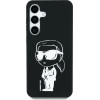 Karl Lagerfeld Case Silicone Graffiti Ikonik Printed Logo MagSafe Samsung Galaxy S25 black - (KF002458-0)