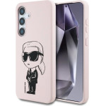 Karl Lagerfeld Case Silicone Graffiti Ikonik Printed Logo MagSafe Samsung Galaxy S25 pink - (KF002460-0)
