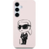 Karl Lagerfeld Case Silicone Graffiti Ikonik Printed Logo MagSafe Samsung Galaxy S25 pink - (KF002460-0)