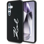 Karl Lagerfeld Case Silicone Metal Signature Logo Samsung Galaxy S25 black - (KF002481-0)