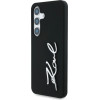 Karl Lagerfeld Case Silicone Metal Signature Logo Samsung Galaxy S25 black - (KF002481-0)
