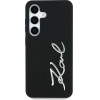 Karl Lagerfeld Case Silicone Metal Signature Logo Samsung Galaxy S25 black - (KF002481-0)