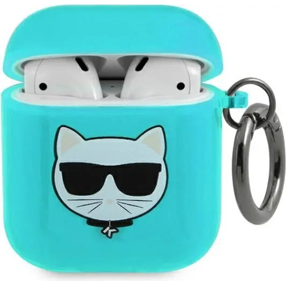 Karl Lagerfeld Choupette Case for AirPods 1/2 - Blue - (KF000627-0)