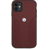 BMW Etui BMHCN61RSPPR iPhone 11 6,1'' / Xr czerwony/red hardcase Leather Curve Perforate - (BMW000444-0)