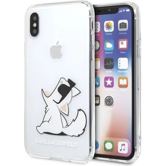 Karl Lagerfeld Choupette Fun iPhone X/Xs Case - Transparent - (KF000125-0)