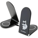 Karl Lagerfeld Choupette MagSafe induction charger 15W, foldable 2in1 - black - (KF001914-0)