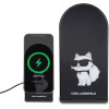 Karl Lagerfeld Choupette MagSafe induction charger 15W, foldable 2in1 - black - (KF001914-0)