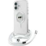 Karl Lagerfeld Crossbody IML Karl Head Magsafe Case for iPhone 16 - Clear - (KF002404-0)