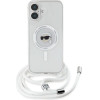 Karl Lagerfeld Crossbody IML Karl Head Magsafe Case for iPhone 16 - Clear - (KF002404-0)