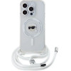 Karl Lagerfeld Crossbody IML Karl Head Magsafe Case for iPhone 16 Pro - Clear - (KF002405-0)