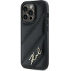 Karl Lagerfeld Diagonal Quilted Script case for iPhone 14 Pro - black - (KF002174-0)