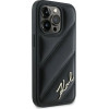 Karl Lagerfeld Diagonal Quilted Script case for iPhone 14 Pro - black - (KF002174-0)