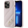 Karl Lagerfeld Diagonal Quilted Script case for iPhone 14 Pro Max - pink - (KF002186-0)