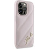 Karl Lagerfeld Diagonal Quilted Script case for iPhone 14 Pro Max - pink - (KF002186-0)