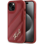 Karl Lagerfeld Diagonal Quilted Script case for iPhone 15 / 14 / 13 - red - (KF002180-0)