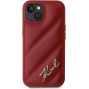 Karl Lagerfeld Diagonal Quilted Script case for iPhone 15 / 14 / 13 - red - (KF002180-0)