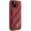 Karl Lagerfeld Diagonal Quilted Script case for iPhone 15 / 14 / 13 - red - (KF002180-0)