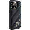 Karl Lagerfeld Diagonal Quilted Script case for iPhone 15 Pro Max - black - (KF002179-0)