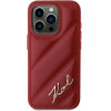 Karl Lagerfeld Diagonal Quilted Script case for iPhone 15 Pro Max - red - (KF002182-0)