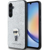 Karl Lagerfeld Fixed Glitter Ikonik Logo Metal Pin case for Samsung Galaxy A35 - silver - (KF002025-0)