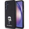 Karl Lagerfeld Fixed Glitter Ikonik Logo Metal Pin case for Samsung Galaxy A55 - black - (KF002024-0)