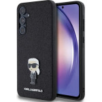 Karl Lagerfeld Fixed Glitter Ikonik Logo Metal Pin case for Samsung Galaxy A55 - black - (KF002024-0)