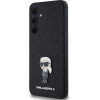 Karl Lagerfeld Fixed Glitter Ikonik Logo Metal Pin case for Samsung Galaxy A55 - black - (KF002024-0)
