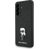 Karl Lagerfeld Fixed Glitter Ikonik Logo Metal Pin Case for Samsung Galaxy A56 - Black - (KF002577-0)
