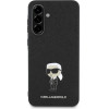 Karl Lagerfeld Fixed Glitter Ikonik Logo Metal Pin Case for Samsung Galaxy A56 - Black - (KF002577-0)