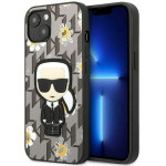 Karl Lagerfeld Flower Ikonik Karl case for iPhone 13 mini - gray - (KF001280-0)