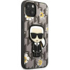 Karl Lagerfeld Flower Ikonik Karl case for iPhone 13 mini - gray - (KF001280-0)