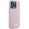 Karl Lagerfeld FW Metal Plate MagSafe iPhone 15 Pro Case - Pink - (KF002387-0)