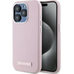 Karl Lagerfeld FW Metal Plate MagSafe iPhone 15 Pro Max Case - Pink - (KF002388-0)