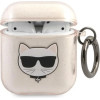 Karl Lagerfeld Glitter Choupette Case for AirPods 1 / 2 - Gold - (KF000645-0)