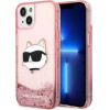 Karl Lagerfeld Glitter Choupette Head case for iPhone 14 Plus - pink - (KF001394-0)