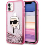 Karl Lagerfeld Glitter Karl Head iPhone 11/XR Case - Pink - (KF002198-0)