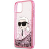 Karl Lagerfeld Glitter Karl Head iPhone 11/XR Case - Pink - (KF002198-0)