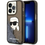 Karl Lagerfeld Glitter Karl's Head case for iPhone 14 Pro Max - black - (KF001348-0)