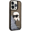 Karl Lagerfeld Glitter Karl's Head case for iPhone 14 Pro Max - black - (KF001348-0)