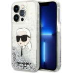 Karl Lagerfeld Glitter Karl's Head case for iPhone 14 Pro Max - silver - (KF001390-0)