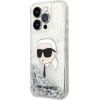 Karl Lagerfeld Glitter Karl's Head case for iPhone 14 Pro Max - silver - (KF001390-0)