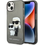Karl Lagerfeld Glitter Karl&Choupette case for iPhone 14 Plus - black - (KF001359-0)